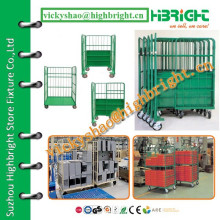 folding foldable transport roll cart/pallet trolley